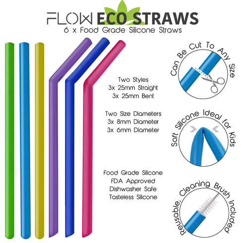 Silicone Drinking Straws
